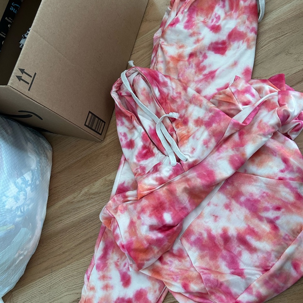 Tie-Dye Hoodie and Pants Set